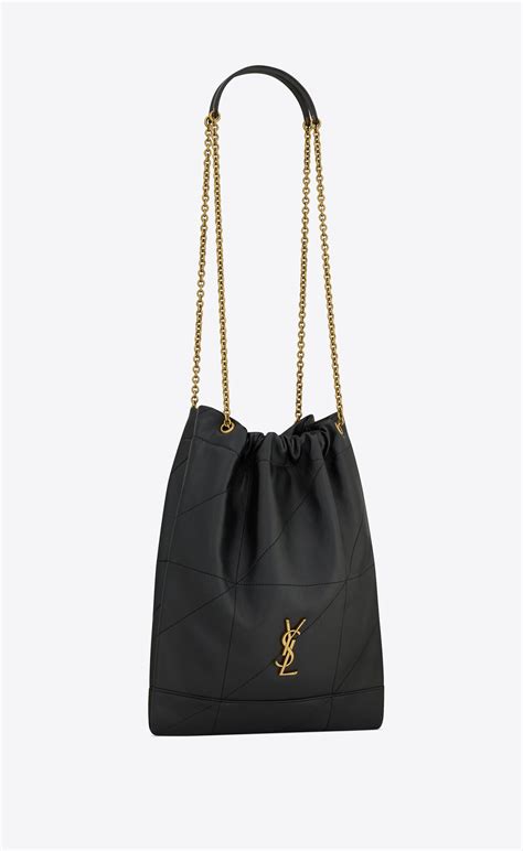 Saint Laurent YSL Jamie 4.3 Pochon in Black Lambskin .